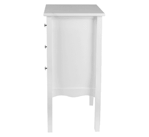 VELADOR DORMITORIO GENOVA 3 CAJONES BLANCO