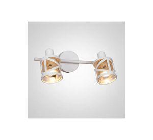 Foco Sobrepuesto Cali 2 Luces Blanco Mate