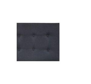 Respaldo Elegante 1 Plaza Capitone 105x60 CM Gris Oscuro Lino