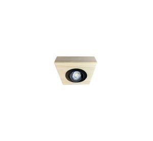 Lámpara techo madera rústica led incorporado 7w cobertizo