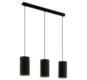 LAMPARA COLGANTE RONSECC ACERO NEGRO E27 3X60W COD.79444