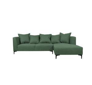 Seccional Cordelia Chenille Tipo Lino Verde
