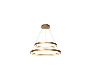 LAMPARA COLGANTE DUO VIDAL DORADO MATE LED Ø78cm