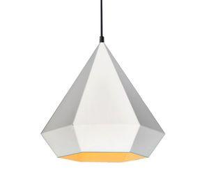 LÁMPARA COLGANTE BLANCA E27 1X60W