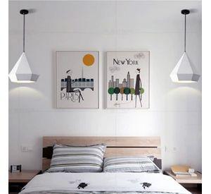 LÁMPARA COLGANTE BLANCA E27 1X60W