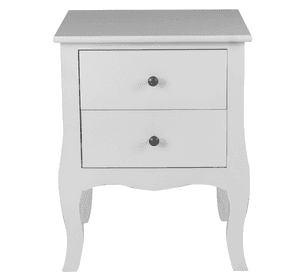 VELADOR DORMITORIO GENOVA 2 CAJONES BLANCO