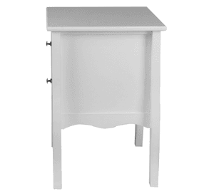VELADOR DORMITORIO GENOVA 2 CAJONES BLANCO