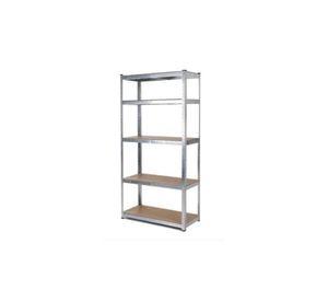 Estante Rack Metálico 180 x 90 x 40 Galvanizado Imsi Home Plateado
