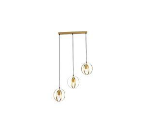 Lámpara Colgante 3 Luces Talice Dorado