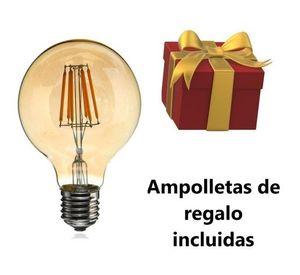 Lampara Colgante Vintage Industrial enorme Ampolleta G95 de regalo