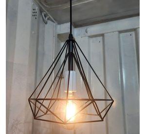 Lampara Colgante Vintage Industrial enorme Ampolleta G95 de regalo