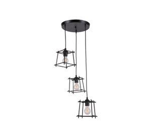 Lampara Colgante Vintage Industrial Negra Regalo Ampolletas