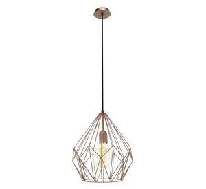 Lámpara Colgante Carlton Acero Cobre E27 1X60W Cod.49258