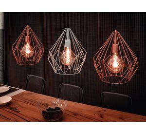 Lámpara Colgante Carlton Acero Cobre E27 1X60W Cod.49258