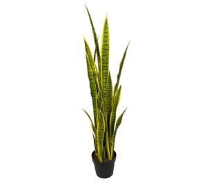 Sanseviera Amarilla de 112cm Artificial | Estilo Natural para Interiores y Vitrinas