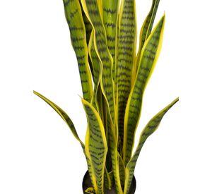 Sanseviera Amarilla de 112cm Artificial | Estilo Natural para Interiores y Vitrinas