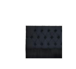 Respaldo King Piso Capitone Premiun 180x140 CM Negro Lino