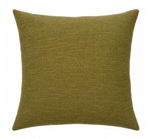 Funda Cojin Decorativo Diseño Lino Verde Oliva 45x45