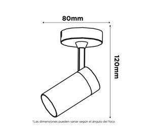 Foco Sobrepuesto Led Drop 4w Luz Cálida