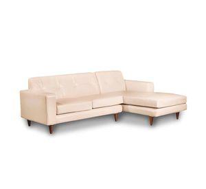 SOFA CHAISELONG DER SALERNO PU BEIGE