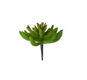 Suculenta Verde 13cm Artificial | Estilo Natural para Interiores y Vitrinas