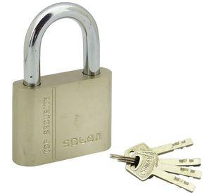 CANDADO 60 MM SPLON TOP SECURITY PADLOCK CON 4 LLAVES PLOMO EN BLISTER DOBLE