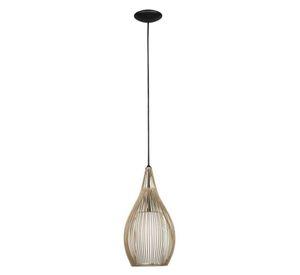 LAMPARA COLGANTE RAZONI ACERO NEGRO E27 1X60W IP20 COD.206312