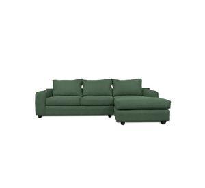 Seccional Kandra Chenille Tipo Lino Verde