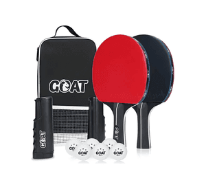 Kit Ping Pong 2 Paletas + 6pelotas + Red + Estuche Goat /r&r