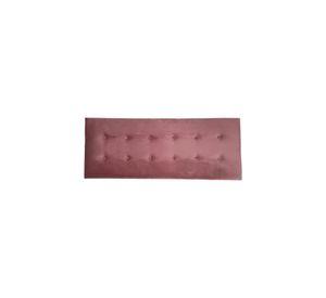 Respaldo Elegante 1 Plaza Capitone 105x60 CM Palo Rosa Felpa Botones