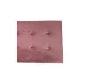 Respaldo Elegante 1 Plaza Capitone 105x60 CM Palo Rosa Felpa Botones