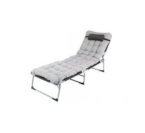 Catre cama camping plegable portátil con colchón y almohada