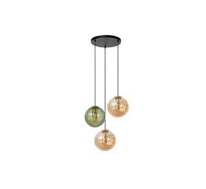 LAMPARA COLGANTE DESNIVEL MONSARAZ VERDE 3xE27