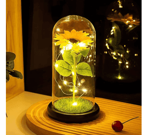 Regalo girasol eterno luz led