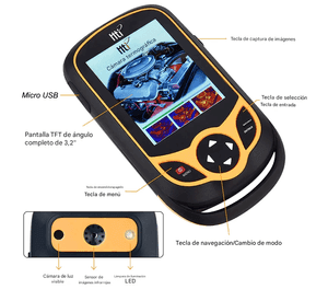 Cámara de imágenes térmicas 256×192 recargable HTI HT-A2+ Cámara Termográfica