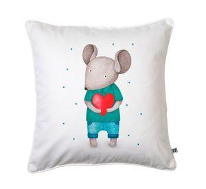 Cojín 45x45 cm Ratoncito blanco