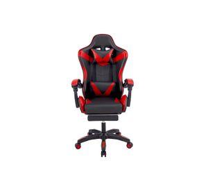 Silla Gamer Oficina Ajustable Reclinable Roja