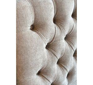 Respaldo de Cama Capitoné Premium Lino Beige - 1.5 Plaza