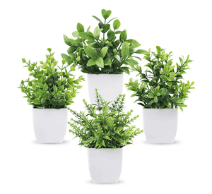 Plantas artificiales norplat 4 uds macetas