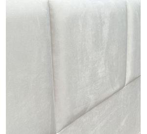 Respaldo de Cama Block Felpa Crema - 1.5 Plaza