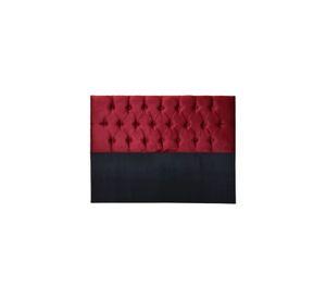 Respaldo King Piso Capitone Premiun 180x140 CM Burdeo Felpa