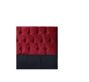 Respaldo King Piso Capitone Premiun 180x140 CM Burdeo Felpa