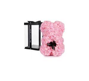 Oso de Flores Artificiales, Osito de Rosas Rosado
