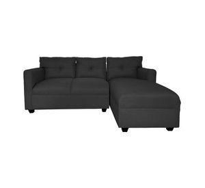 Seccional Mateo Chenille Grafito Pata Plastica