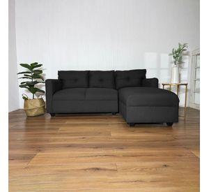 Seccional Mateo Chenille Grafito Pata Plastica
