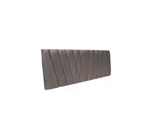 Respaldo Elegante King Capitone En V 180x60 CM Gris Claro Felpa