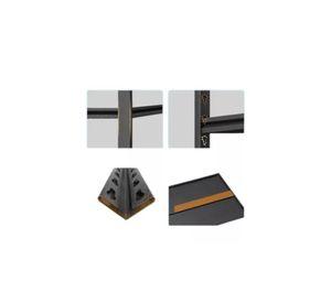 Estante Metálico Armable 100x30x183cm Organizador Negro