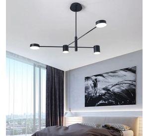 Lampara Nordica Modelo THYRA Negra 4 luces LED AHORRO ENERGIA