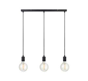 Lámpara Colgante Sky Lineal 3 luces Negro