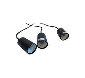 Lámpara Colgante Sky Lineal 3 luces Negro